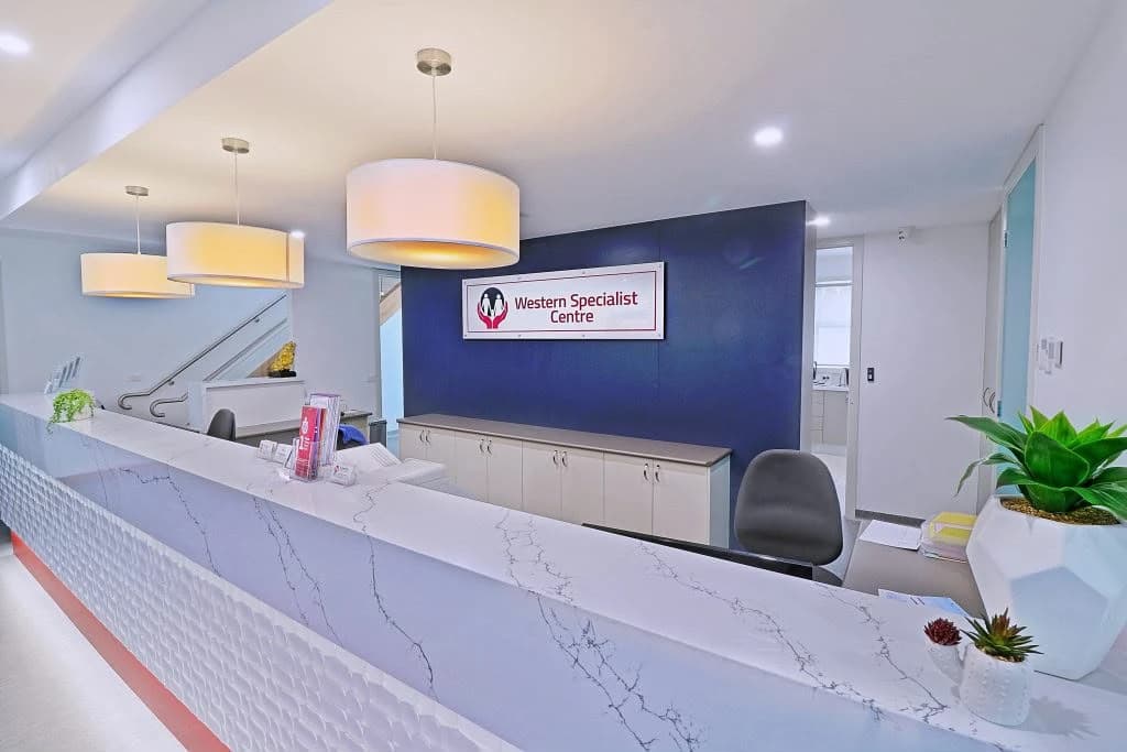 Western Specialist Centre reception desk
